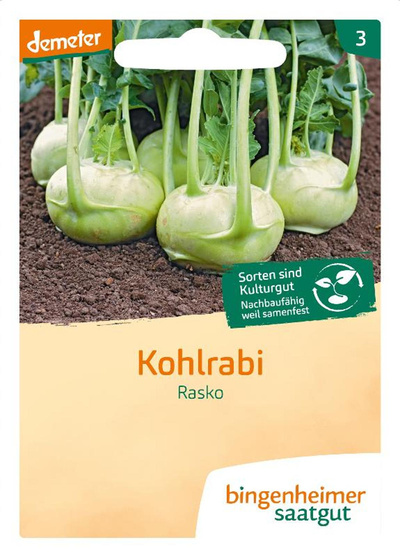 Produktfoto zu Bingenheimer Saatgut - Kohlrabi weiß