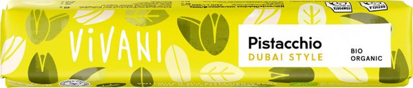 Produktfoto zu Vivani - Pistacchio DubaiStyle Riegel - 40g