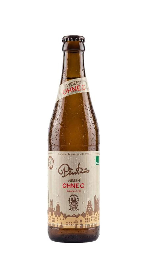 Produktfoto zu Pinkus - Hefe Weizen, alkoholfrei - 0,33l