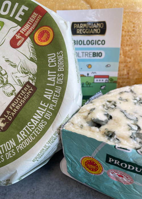 Ausschnitt Käse mit geschützter Standortbezeichnung