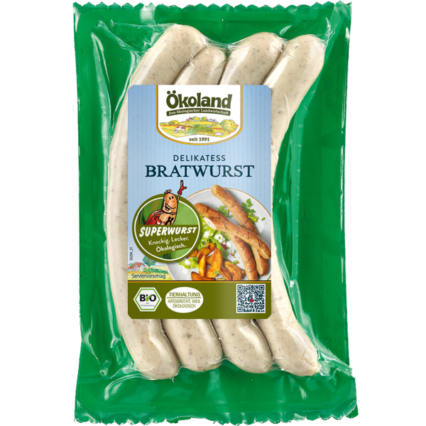 Produktfoto zu Ökoland - Bio-Bratwürste - 4 Stück