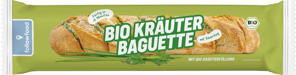 Produktfoto zu followfood - Kräuter Baguette, tiefgekühlt - 175g