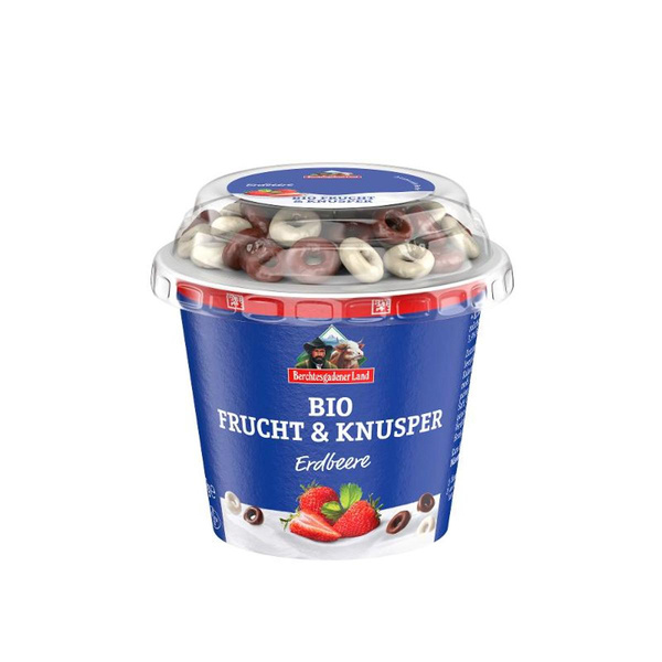 Produktfoto zu Berchtesgadener Land - Alpenzwerg Erdbeere & Knusper Joghurt - 137g