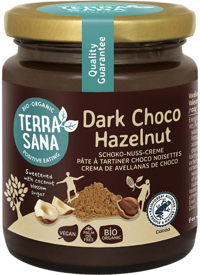 Produktfoto zu TerraSana - Zartbitter Haselnuss Creme - 250 g