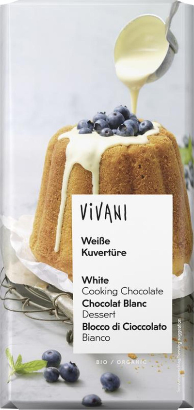 Produktfoto zu Vivani - Weiße Kuvertüre - 150g