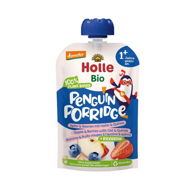 Produktfoto zu Holle - Porridge Penguin Pouchy - 110g