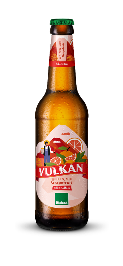Produktfoto zu Vulkan - Weizen Grapefruit, alkoholfrei - 0,33l