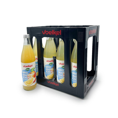 Produktfoto zu Voelkel Apfel-Grapefruit-Schorle - 10 x 0,5l