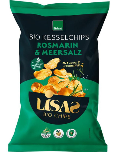 Produktfoto zu Lisas Bio-Kesselchips - Rosmarin - 115g