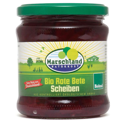 Produktfoto zu Marschland - Rote Bete Scheiben - 330g
