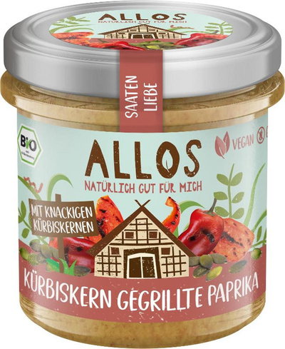 Produktfoto zu Allos - Saatenliebe Kürbiskerne gegrillte Paprika - 135g