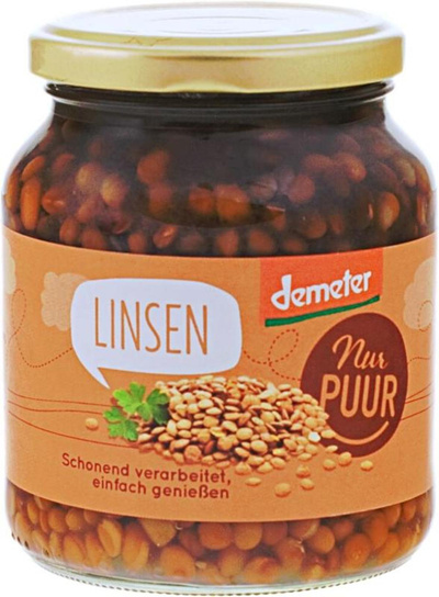 Produktfoto zu Nur Puur - Linsen - 360g