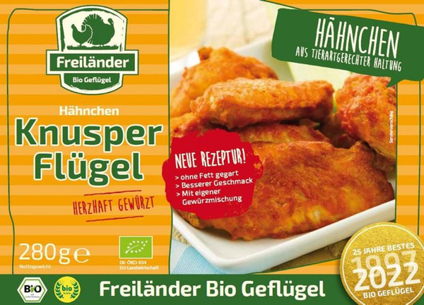 Produktfoto zu Freiländer - Hähnchen Knusper Flügel, tiefgekühlt - 280g