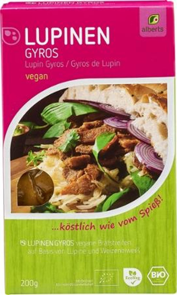 Produktfoto zu Alberts - Lupinen Gyros, vegan - 200g