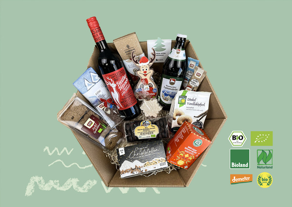 Präsentkorb Weihnachten plus Bio-siegel