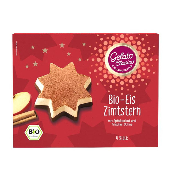 Produktfoto zu Gelato Classico - Eiscreme Eissterne Zimt-Apfel - 4 St.