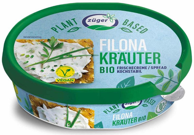 Produktfoto zu Züger - Filona Kräuter, vegane Frischcreme - 150g