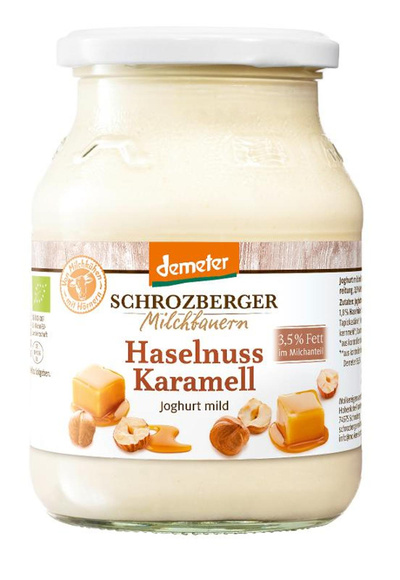 Produktfoto zu Schrozberger - Joghurt Haselnuss Karamell, 3,5 % - 500g
