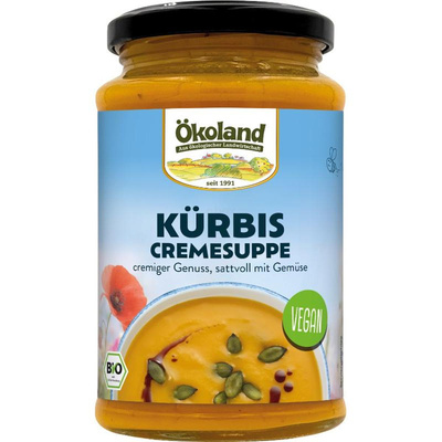 Produktfoto zu Ökoland - Kürbis Cremesuppe, vegan - 380ml