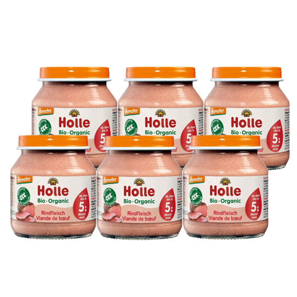Produktfoto zu Holle - Rindfleisch - 6 x 125g