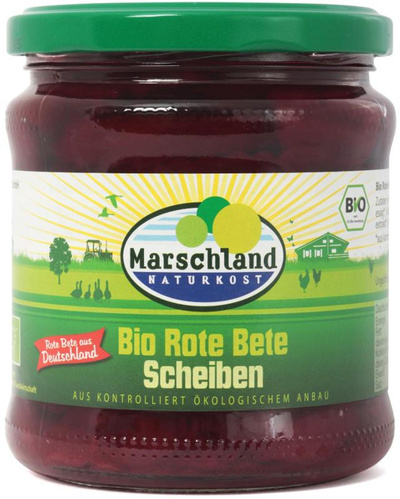 Produktfoto zu Marschland - Rote Bete Scheiben - 330g