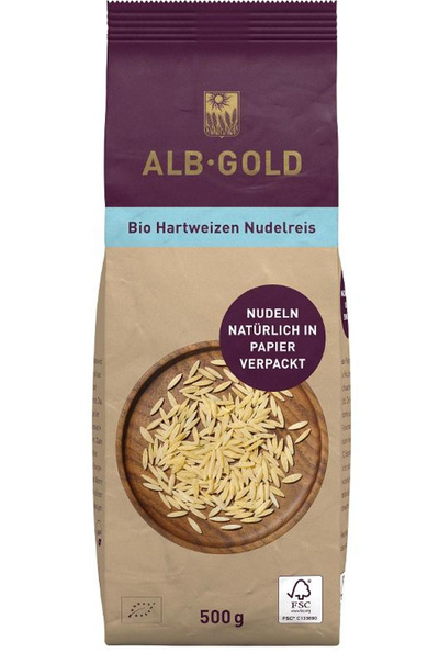 Produktfoto zu ALB-GOLD - Nudelreis (Kritharaki _ Orzo) - 500g