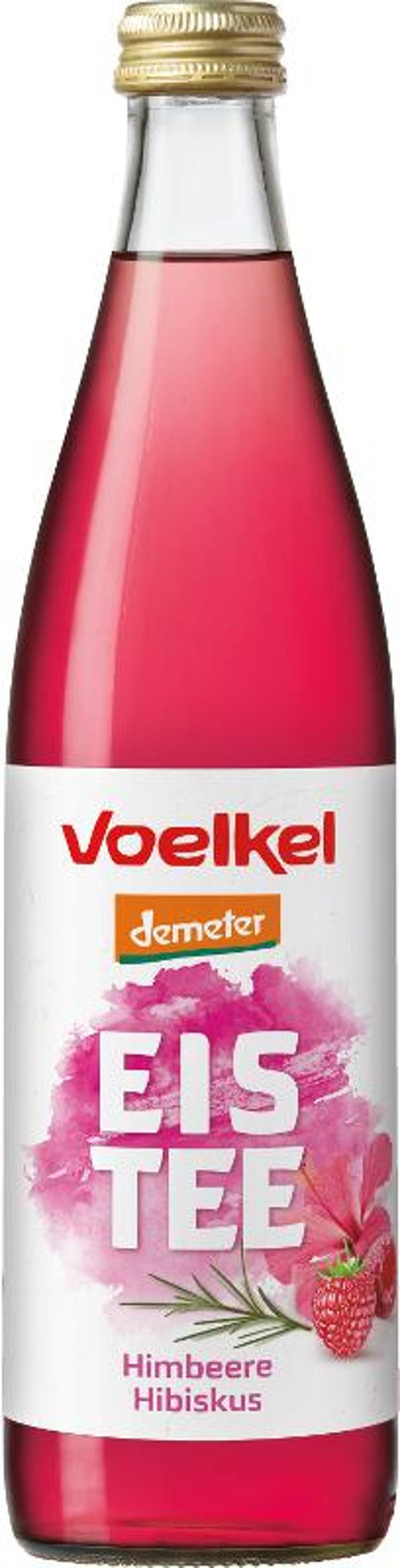 Produktfoto zu Voelkel - Eistee Himbeere Hibiskus - 0,5l