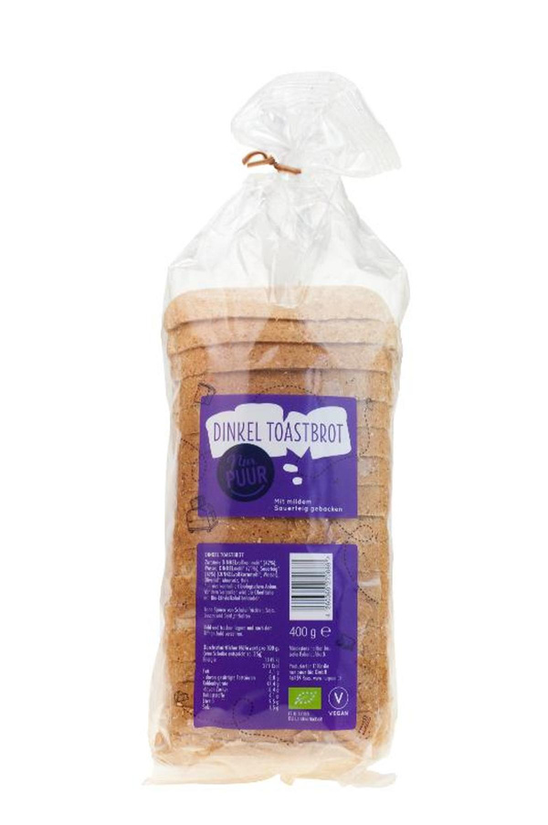 Produktfoto zu Nur Puur - Dinkeltoast - 400g