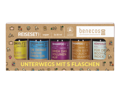 Produktfoto zu Benecos - Geschenkset Unterwegs mit 5 Flaschen - 5x50ml