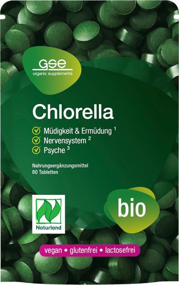 Produktfoto zu Chlorella 80 Tabletten à 500 mg - 40g