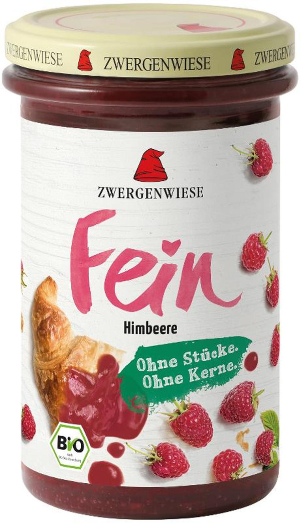 Produktfoto zu Zwergenwiese - Himbeere Fein Fruchtaufstrich- 280g