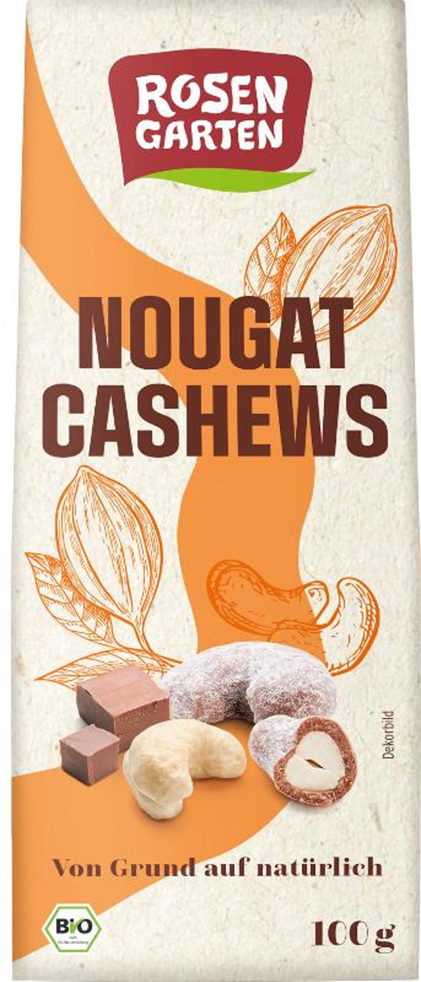 Produktfoto zu Rosengarten - Nougat Cashews - 100g