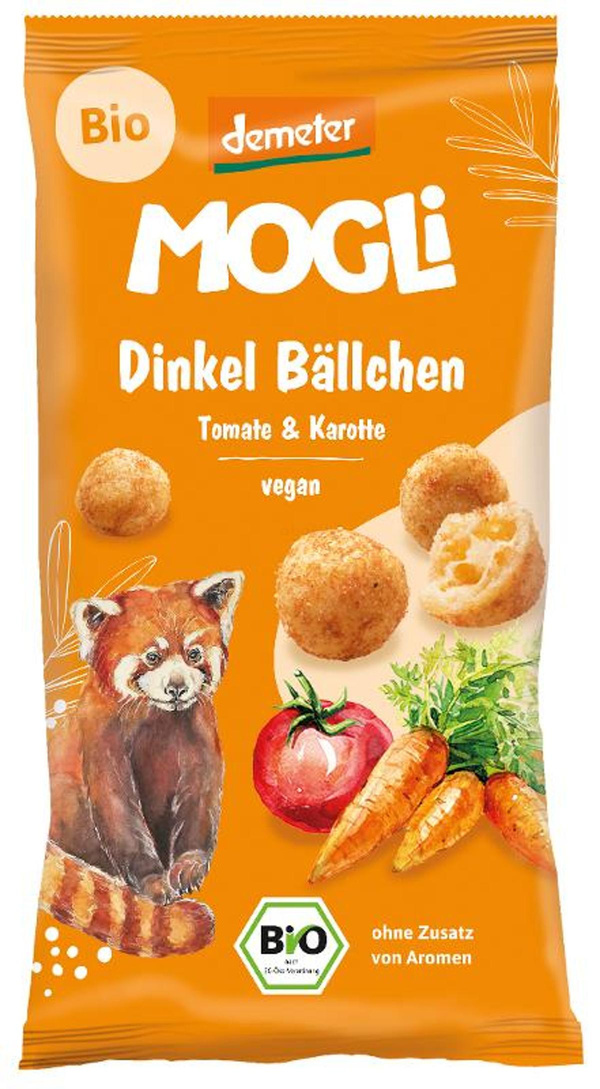 Produktfoto zu Mogli - Dinkel Bällchen Tomate Kartotte - 40g