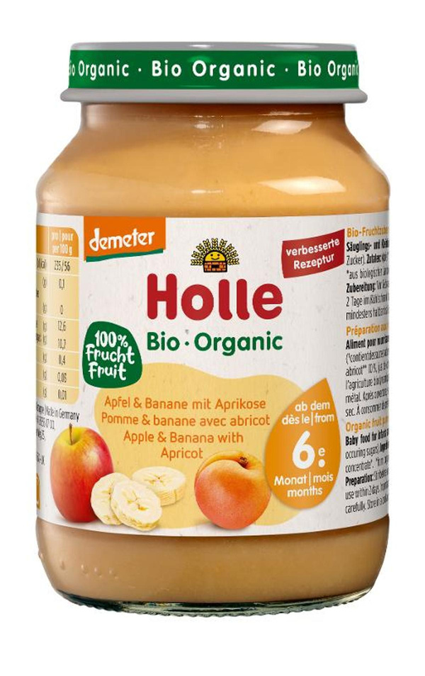 Produktfoto zu Holle - Apfel Banane Aprikose - 190g