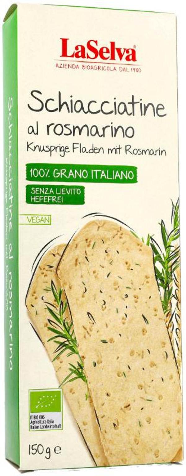 Produktfoto zu LaSelva - Knusprige Fladen Rosmarin - 150g