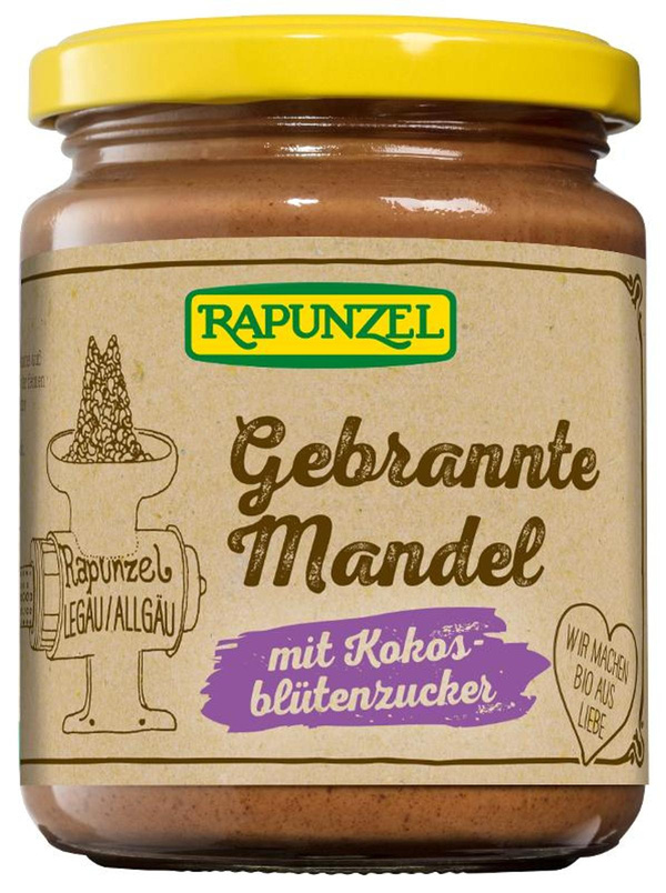 Produktfoto zu Rapunzel - Gebrannte Mandel Aufstrich mit Kokosblütenzucker - 250g