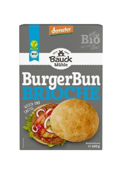 Produktfoto zu Bauck - Burger Bun brioche Backmischung - 400g