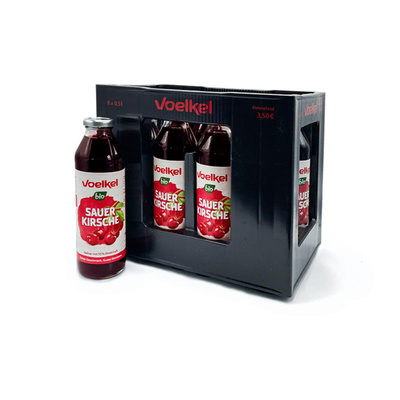 Produktfoto zu Voelkel - Sauerkirsche Nektar - 8 x 0,5l
