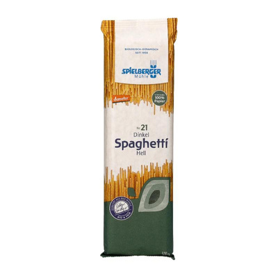 Produktfoto zu Spielberger - Dinkel Spaghetti hell - 500g