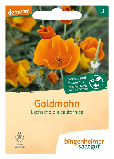 Produktfoto zu Bingenheimer Saatgut - Goldmohn