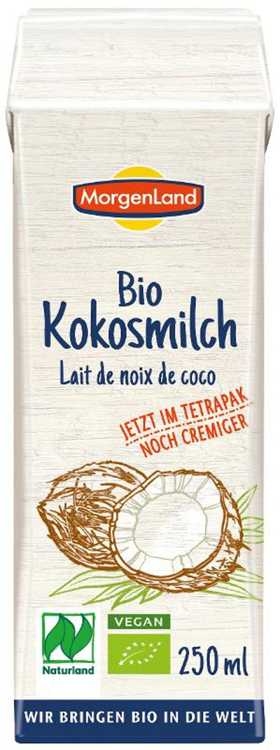 Produktfoto zu Morgenland - Kokosmilch TetraPak - 250ml