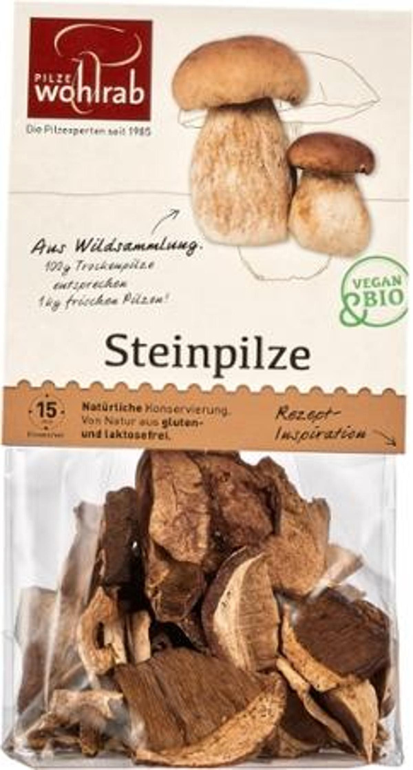 Produktfoto zu Wohlrab - Steinpilze, getrocknet - 20g