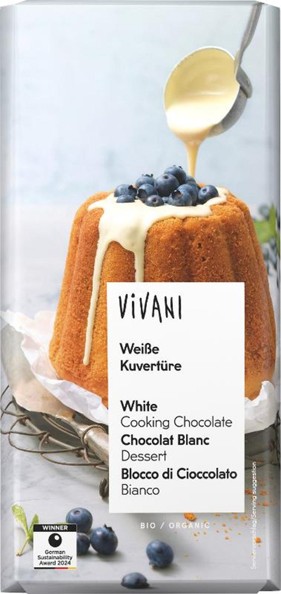 Produktfoto zu Vivani - Weiße Kuvertüre - 150g