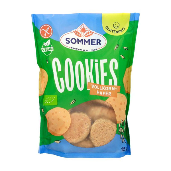 Produktfoto zu Sommer - Cookies Hafer Vollkorn, glutenfrei - 125g