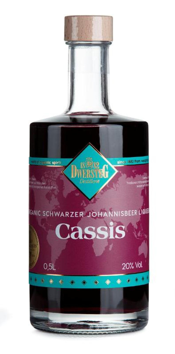 Produktfoto zu Dwersteg Destillerie - Cassis Liqueur 20% - 0,5l