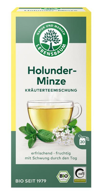 Produktfoto zu Lebensbaum - Holunder-Minze - 20 x 1,5g