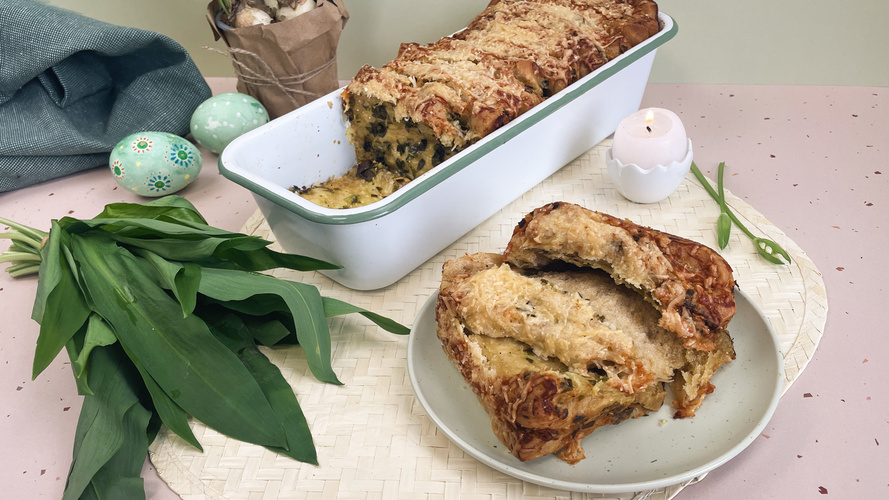 Rezeptbild für 430. Bärlauch-Zupfbrot