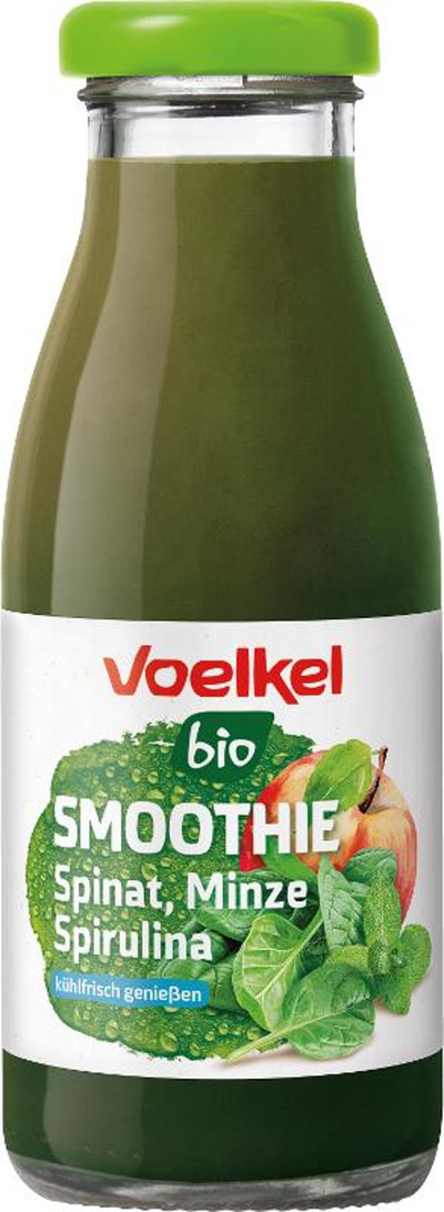 Produktfoto zu Voelkel - Smoothie Spinat Minze Spirulina - 0,25l