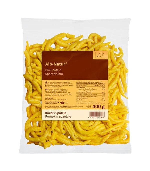 Produktfoto zu Alb-Natur - Spätzle Kürbis - 400g