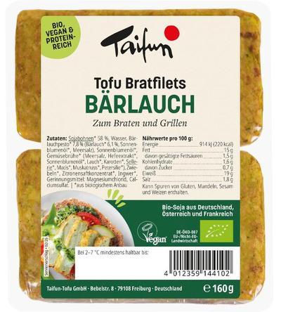 Produktfoto zu Taifun - Bratfilets Bärlauch - 160g